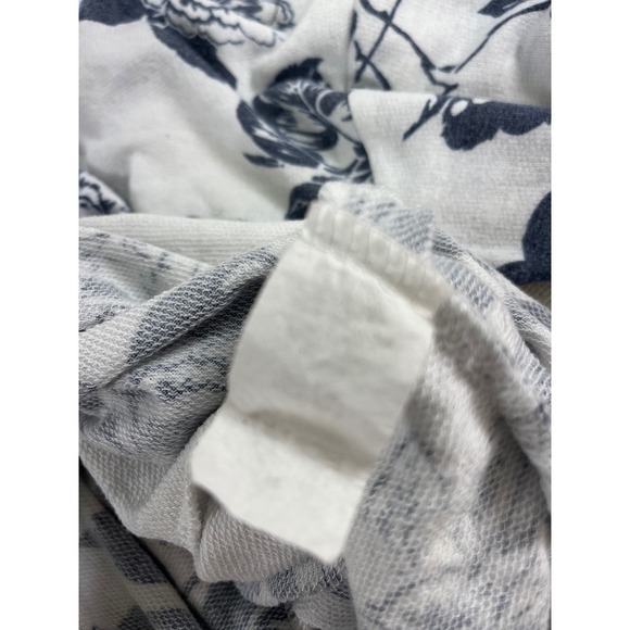 Alison Grace Women's L Floral Soft T Shirt Hoodie Pullover Peasant Beach Cottage - Picture 5 of 13